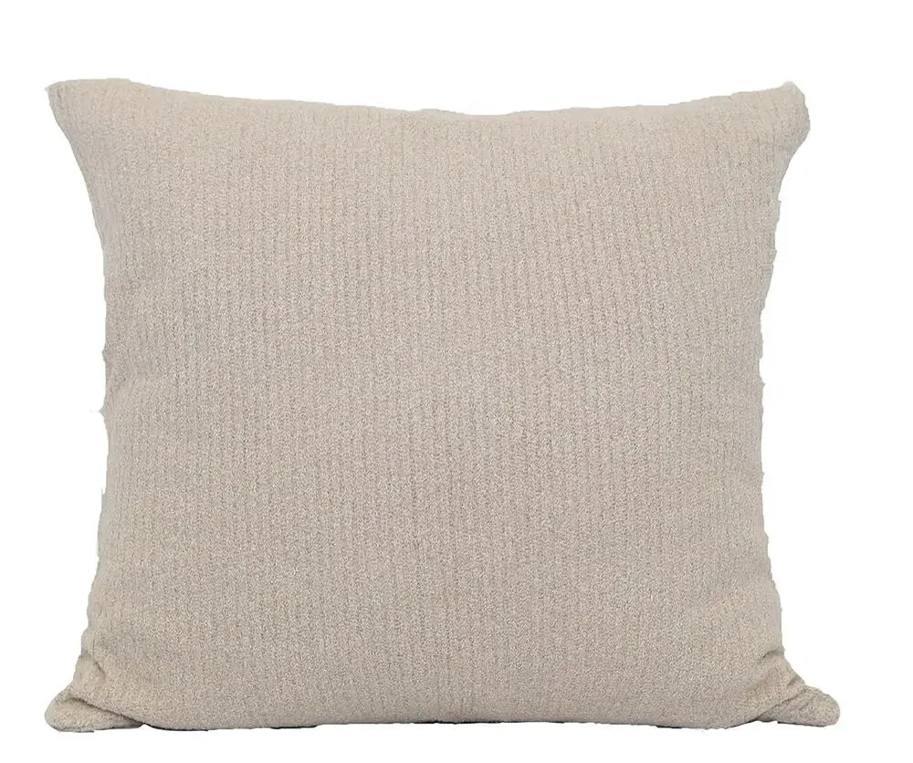 Barefoot Dreams CozyChic Lite Ribbed Pillow Cover 18x18 Sand Pearl Neutral